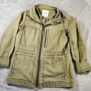 Madewell Fleet Jacket Desert Olive Green Womens M Grunge Cargo Boho Gorpcore